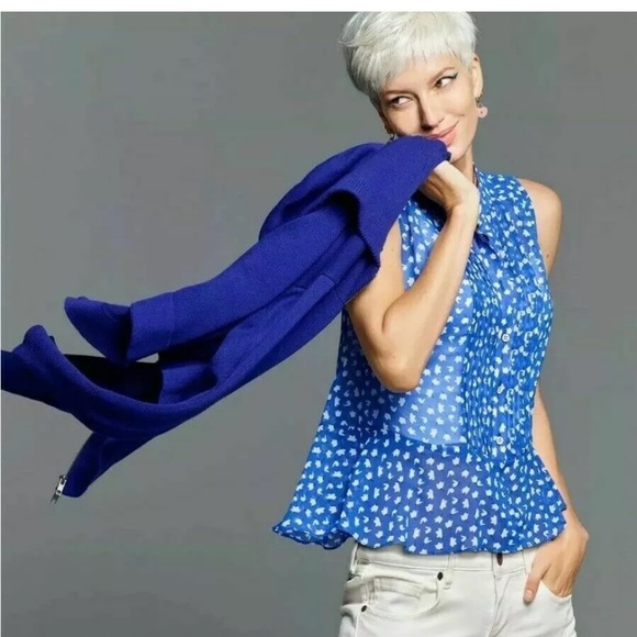 CAbi Tops - Cabi Electric Blouse #5530 - Medium - Blue